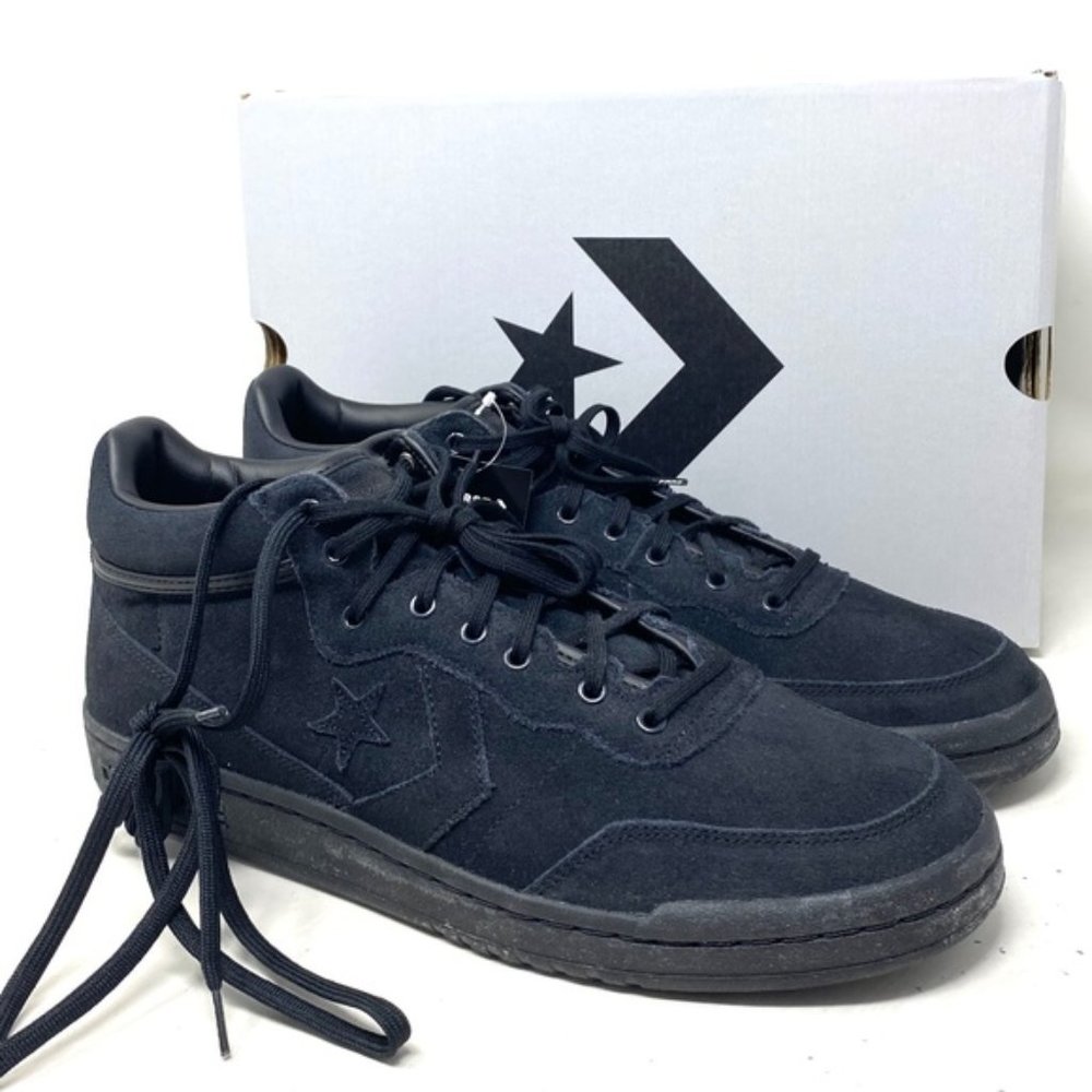 Converse CONS Fastbreak Pro Suede Shoes Sneakers Black Mid Casual Men's 168645C - Picture 2 of 8